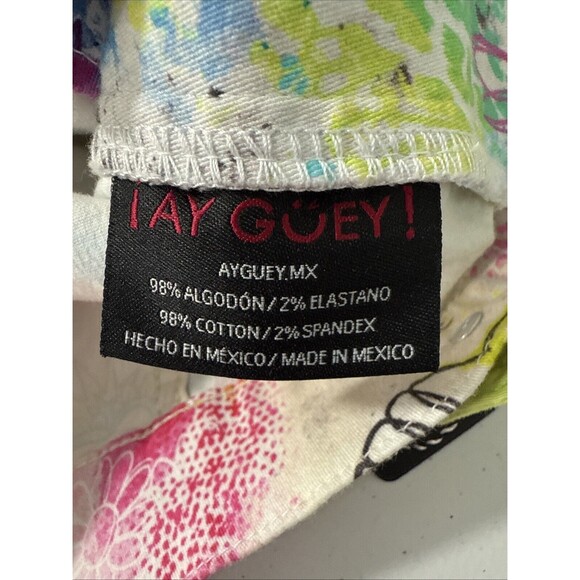 Ay Guey Jacket Youth XS Floral Print‎ Denim - Picture 7 of 9